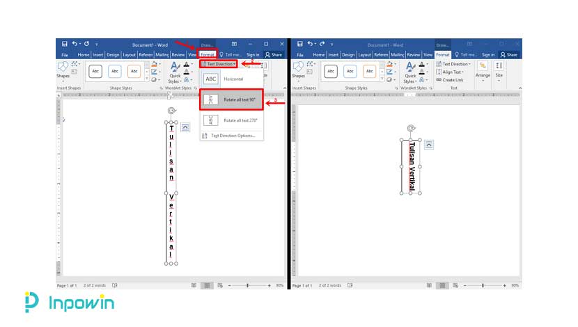 Cara Membuat Teks Rata Tengah secara Vertikal dengan Text Box Microsoft Word