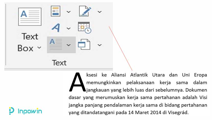 Cara Memperbesar atau Memperkecil Ukuran Font dengan Fitur Add A Drop Cap