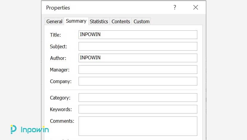 Cara Merubah Properties File Dokumen Word di Microsoft Word