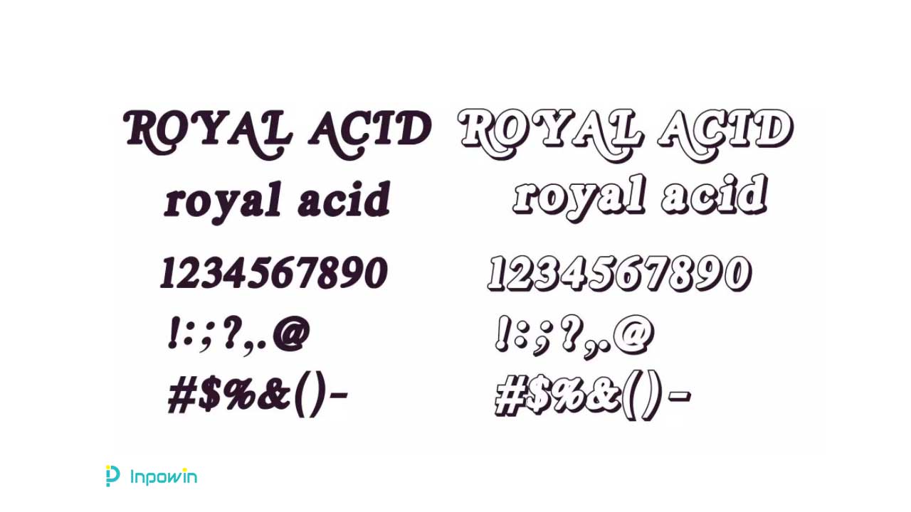 font Alight Motion aesthetic terbaik Royal Acid