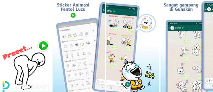 Aplikasi Stiker Animasi Pentol Joget untuk WAStickerApps