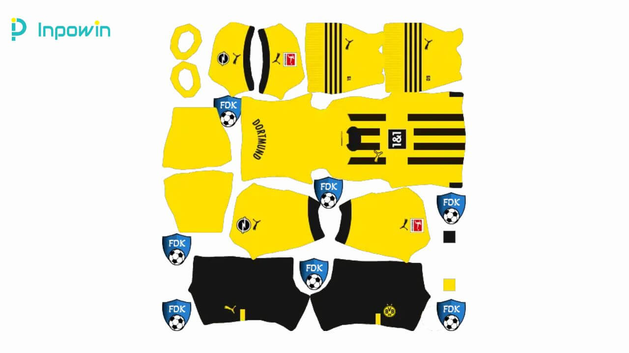 Kit DLS Borussia Dortmund Terbaru 2022/ 2024 Keren