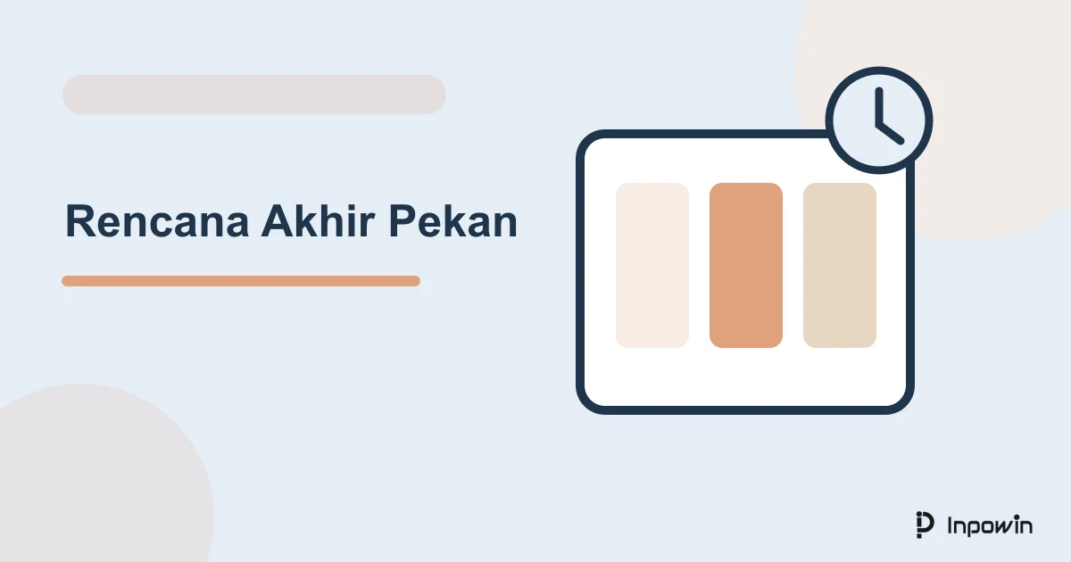 Prompt AI Menyusun Menu dan Pekerjaan Rumah Akhir Pekan 2 Ilustrasi vektor rencana akhir pekan