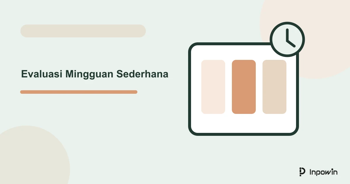 Prompt ChatGPT Membuat Evaluasi Mingguan Sederhana 1 Ilustrasi vektor evaluasi mingguan sederhana