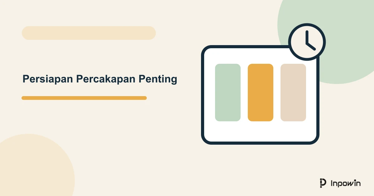 Ilustrasi vektor persiapan percakapan penting