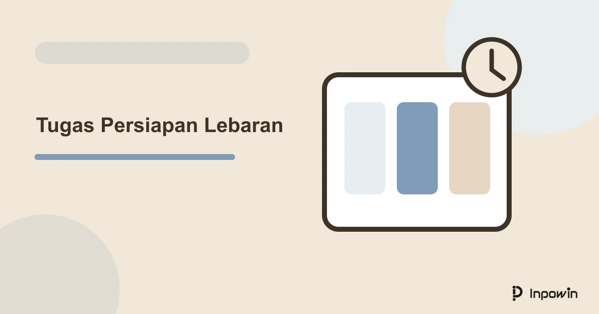 Ilustrasi vektor tugas persiapan lebaran