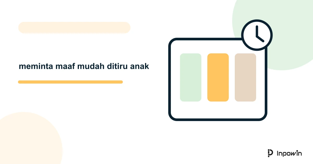 Ilustrasi vektor meminta maaf mudah ditiru anak