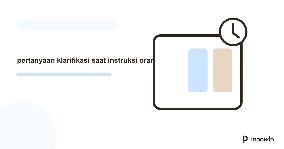 Ilustrasi vektor pertanyaan klarifikasi saat instruksi orang