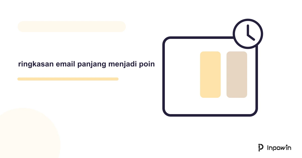 Ilustrasi vektor ringkasan email panjang menjadi poin