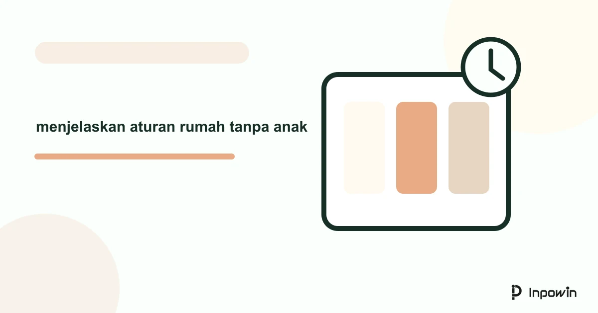 Ilustrasi vektor menjelaskan aturan rumah tanpa anak