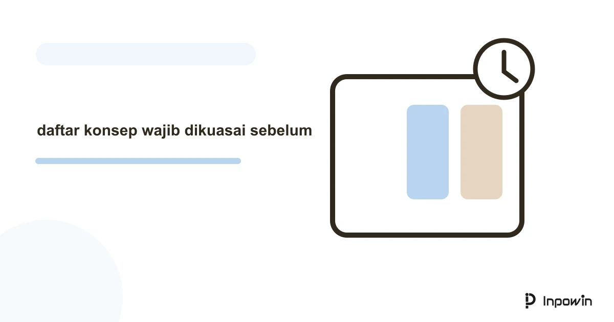Ilustrasi vektor daftar konsep wajib dikuasai sebelum