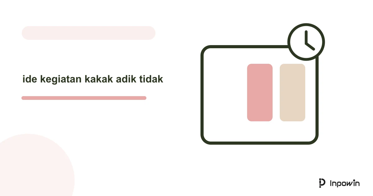 Ilustrasi vektor ide kegiatan kakak adik tidak