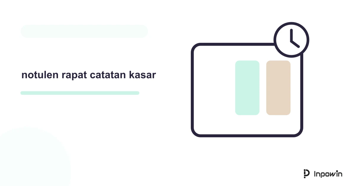 Ilustrasi vektor notulen rapat catatan kasar