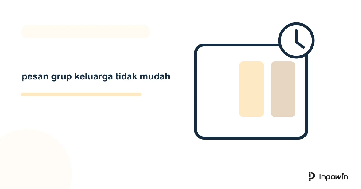 Ilustrasi vektor pesan grup keluarga tidak mudah