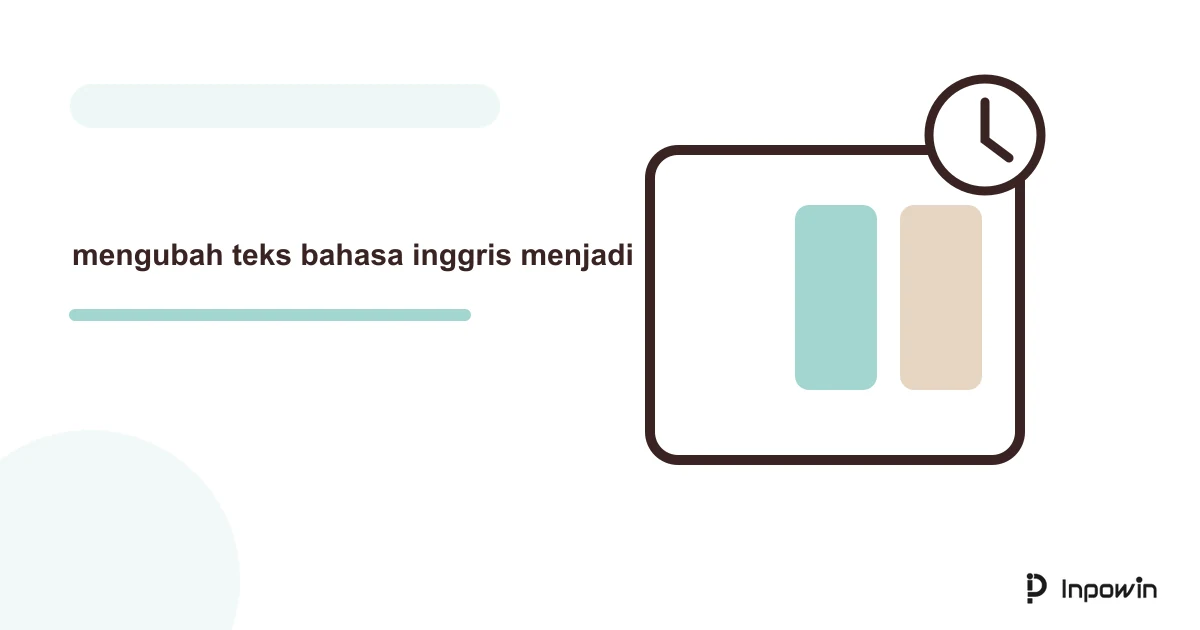Ilustrasi vektor mengubah teks bahasa inggris menjadi