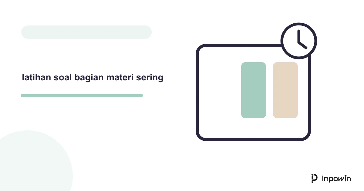 Ilustrasi vektor latihan soal bagian materi sering