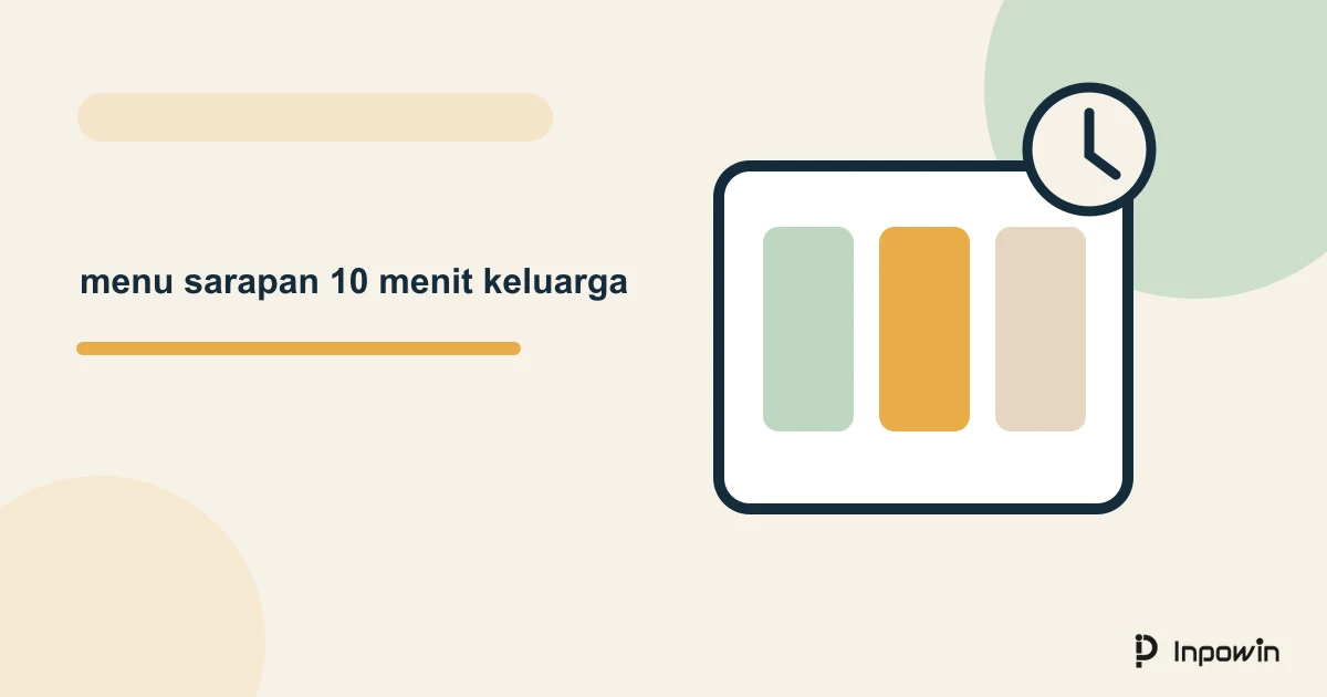 Prompt AI Untuk Membuat Menu Sarapan 10 Menit Untuk Keluarga 7 Ilustrasi vektor menu sarapan 10 menit keluarga
