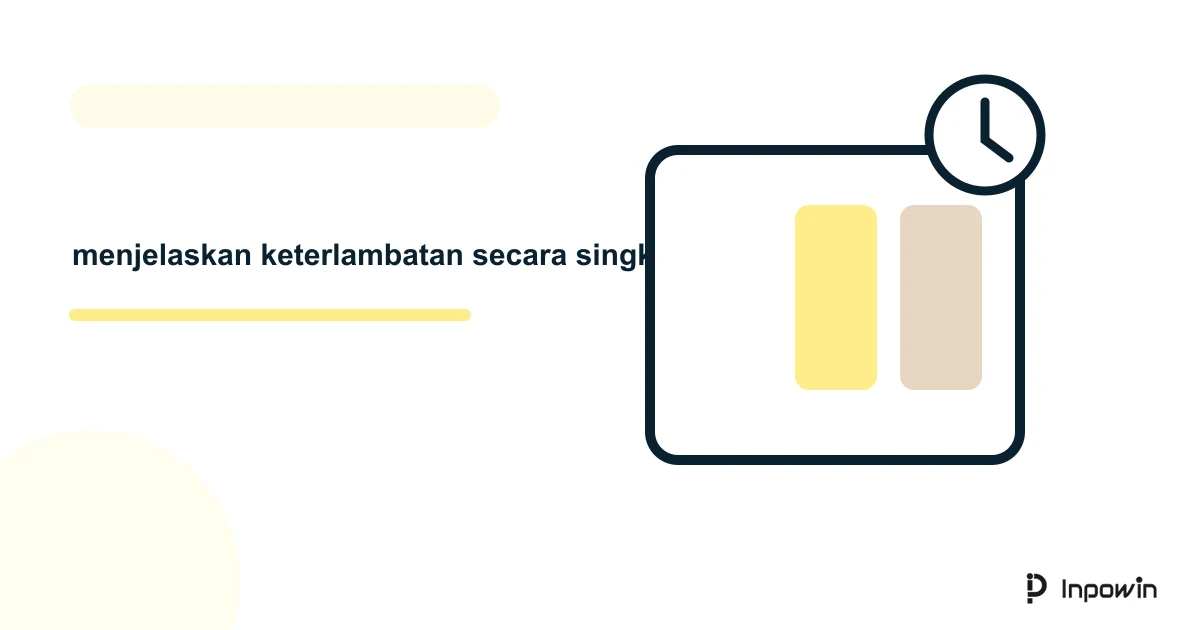 Prompt AI Untuk Menjelaskan Keterlambatan Secara Singkat Dan Jujur 5 Ilustrasi vektor menjelaskan keterlambatan secara singkat jujur