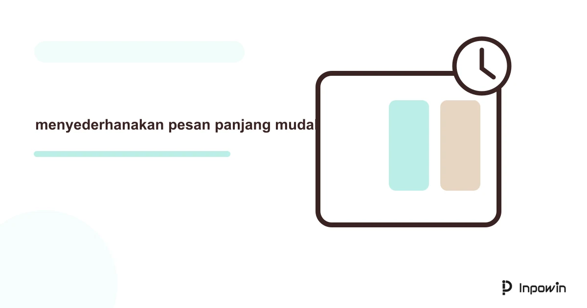 Ilustrasi vektor menyederhanakan pesan panjang mudah dipahami
