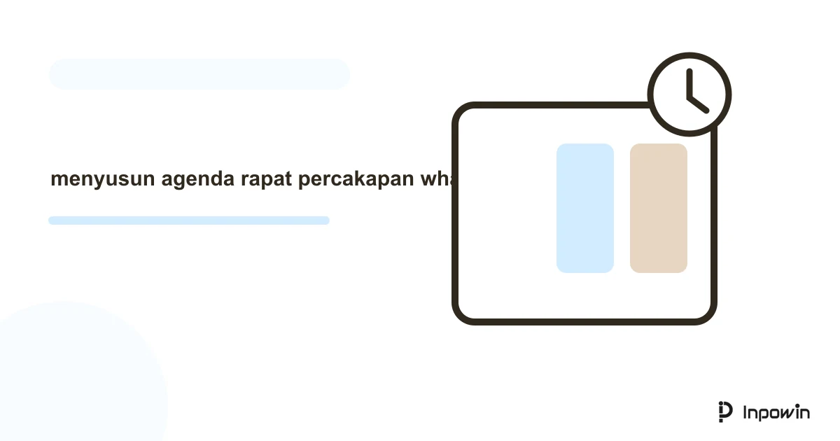 Ilustrasi vektor menyusun agenda rapat percakapan whatsapp