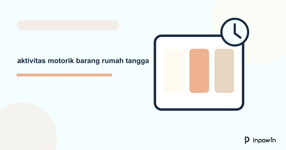 Ilustrasi vektor aktivitas motorik barang rumah tangga