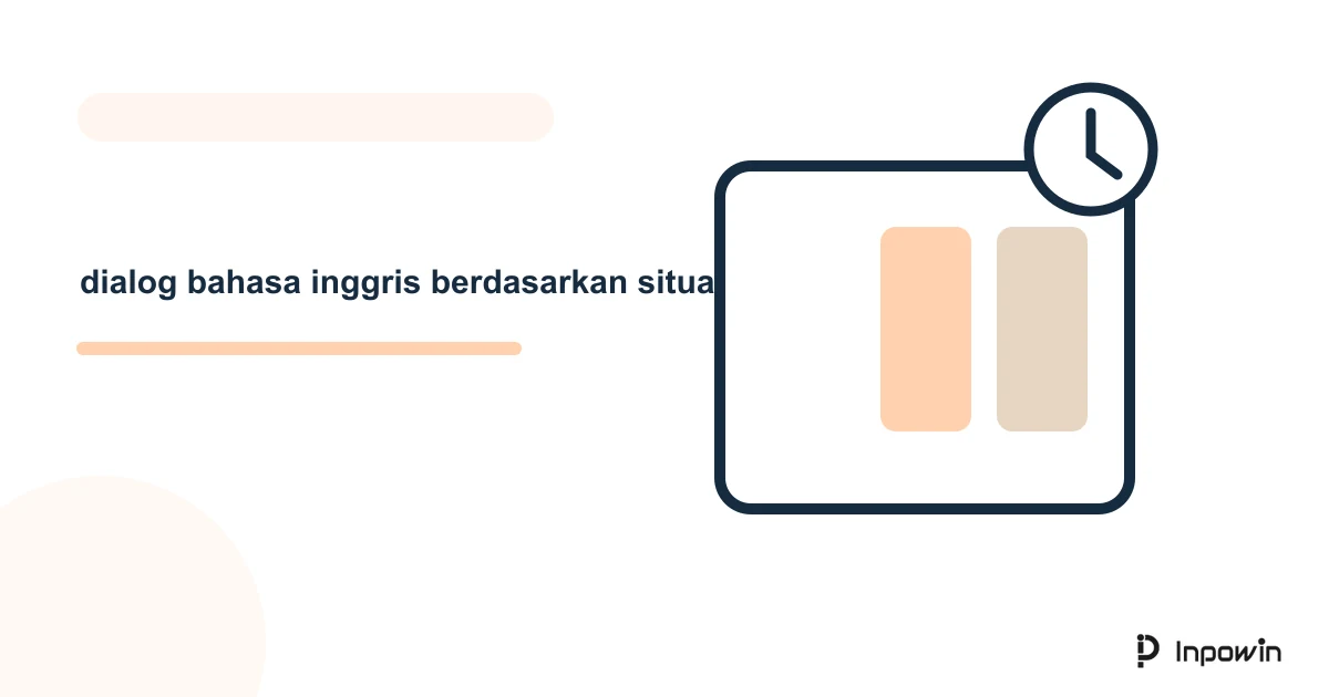 Ilustrasi vektor dialog bahasa inggris berdasarkan situasi