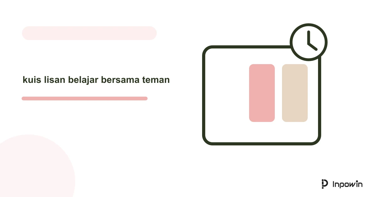 Ilustrasi vektor kuis lisan belajar bersama teman