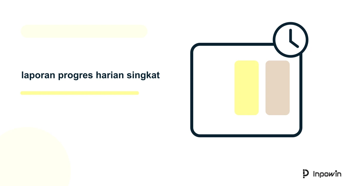 Ilustrasi vektor laporan progres harian singkat