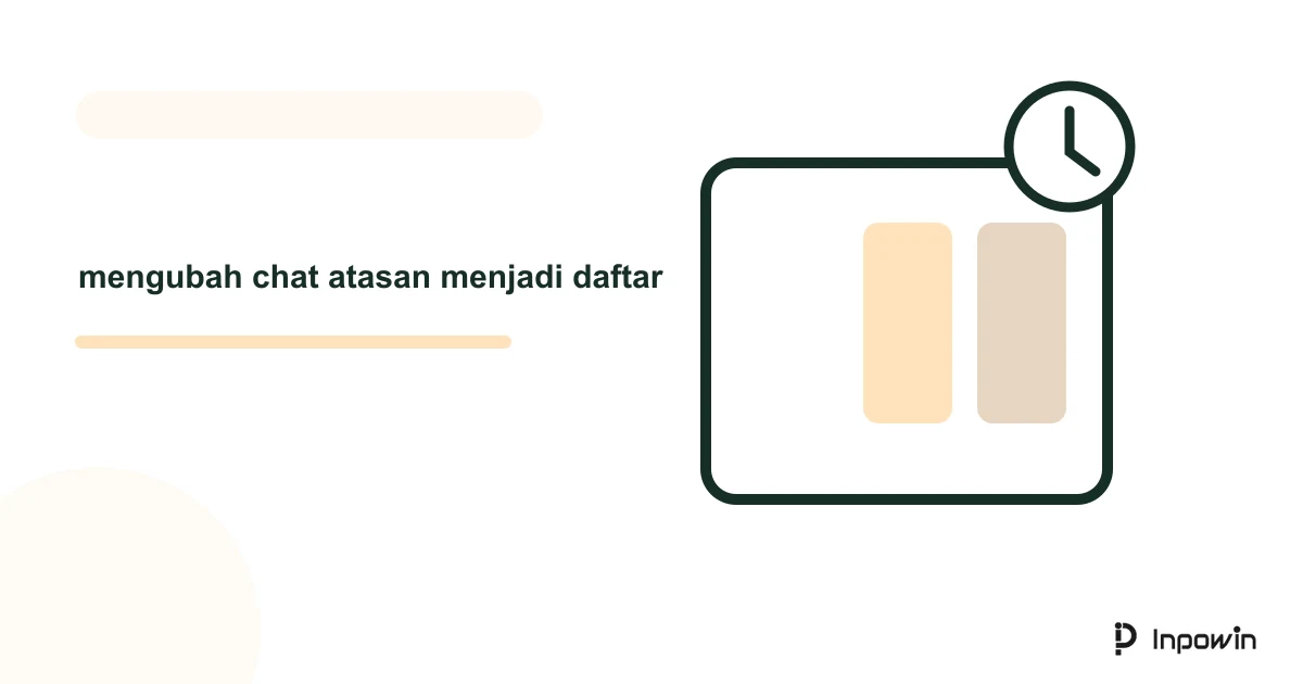 Ilustrasi vektor mengubah chat atasan menjadi daftar