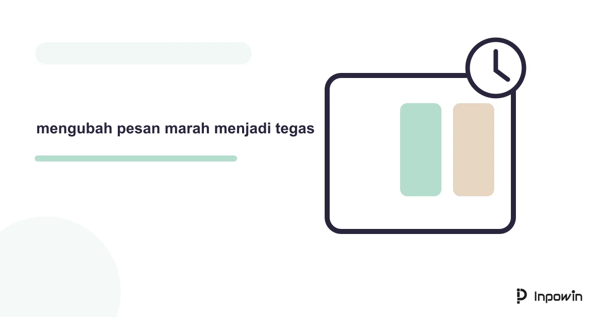 Ilustrasi vektor mengubah pesan marah menjadi tegas