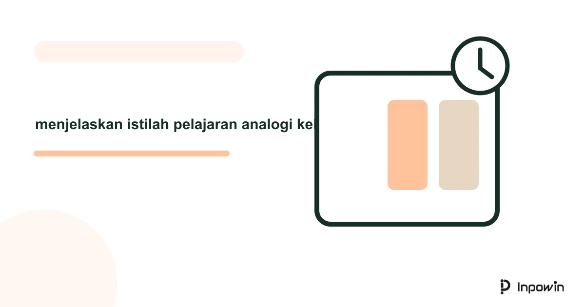 Ilustrasi vektor menjelaskan istilah pelajaran analogi kehidupan