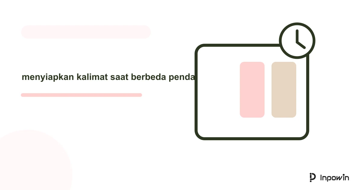 Ilustrasi vektor menyiapkan kalimat saat berbeda pendapat