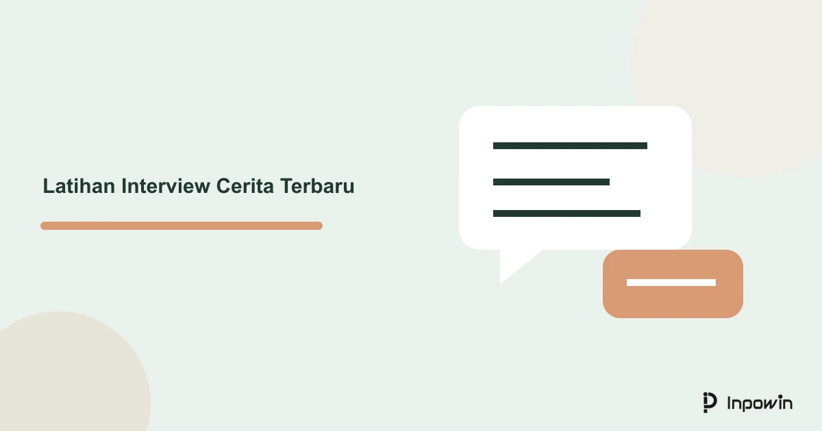 Ilustrasi percakapan bertahap untuk memperbarui cerita pengalaman sebelum wawancara kerja