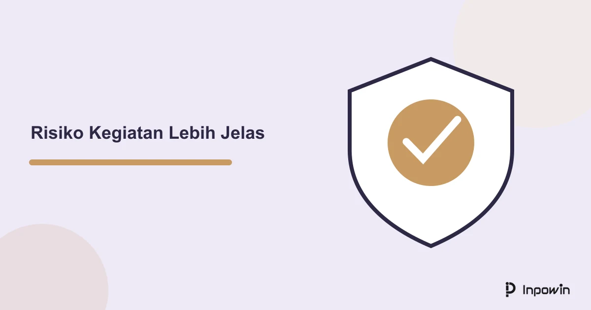 Prompt ChatGPT untuk Daftar Risiko Kegiatan Sederhana 1 Ilustrasi perisai dan tanda periksa untuk daftar risiko koordinasi kegiatan
