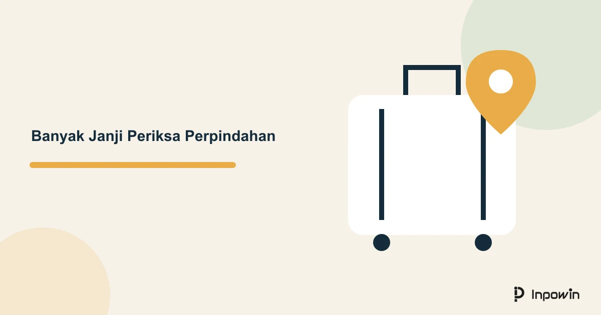Ilustrasi perpindahan lokasi dan blok waktu untuk memeriksa jadwal beberapa janji beserta persiapan