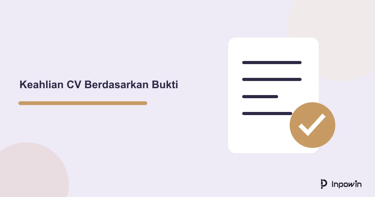 Ilustrasi dokumen untuk pemetaan keterampilan CV dari bukti tugas harian