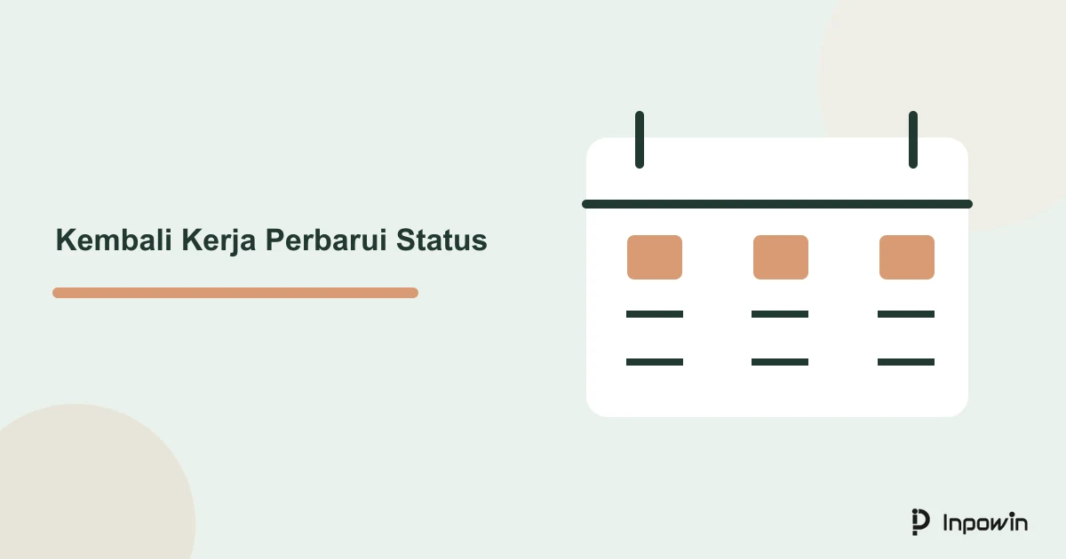 Ilustrasi kalender dan catatan status untuk merencanakan pekerjaan setelah liburan sesuai kapasitas
