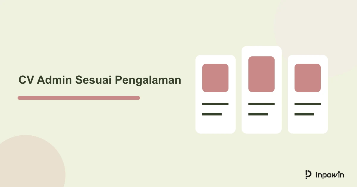 Ilustrasi kolom dokumen untuk pencocokan pengalaman CV dengan lowongan admin