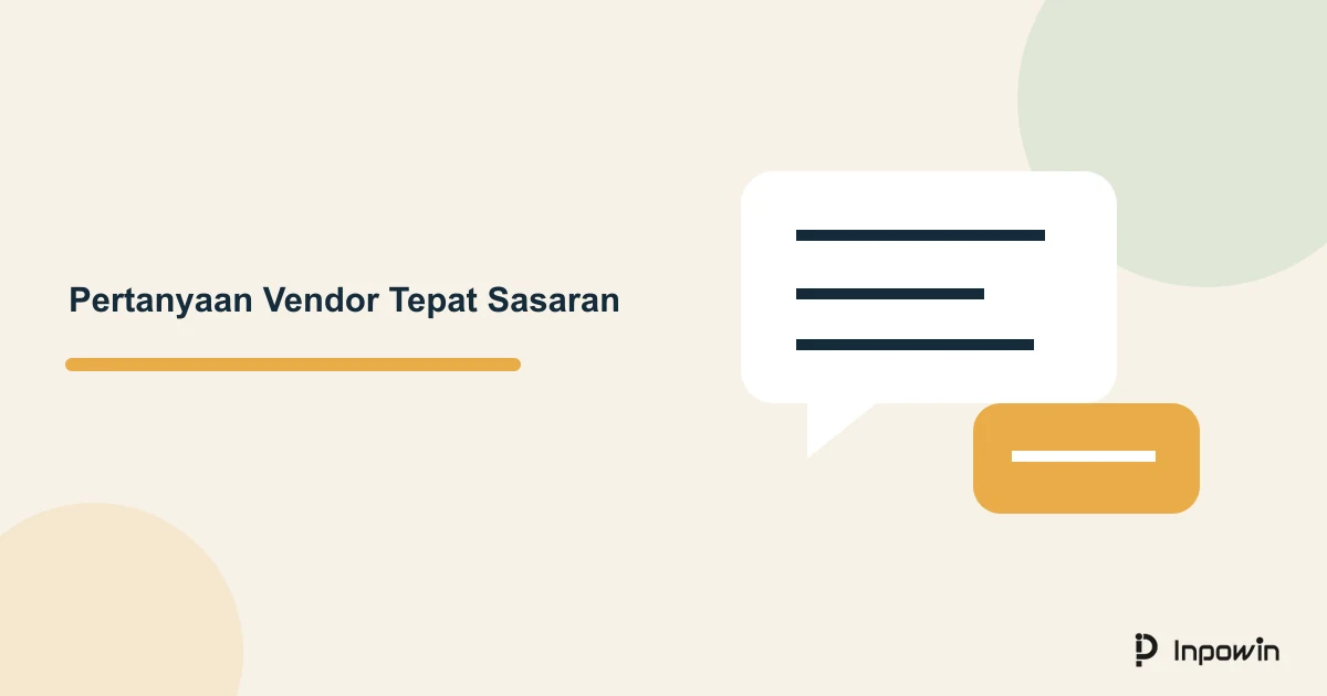 Prompt AI untuk Pertanyaan Memilih Vendor 6 Ilustrasi percakapan untuk pertanyaan klarifikasi calon vendor