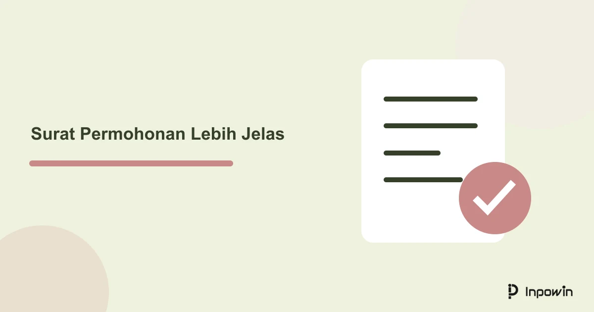 Prompt ChatGPT untuk Surat Permohonan Sederhana 1 Ilustrasi dokumen untuk draf surat permohonan sederhana